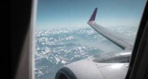 picture of an airplane window