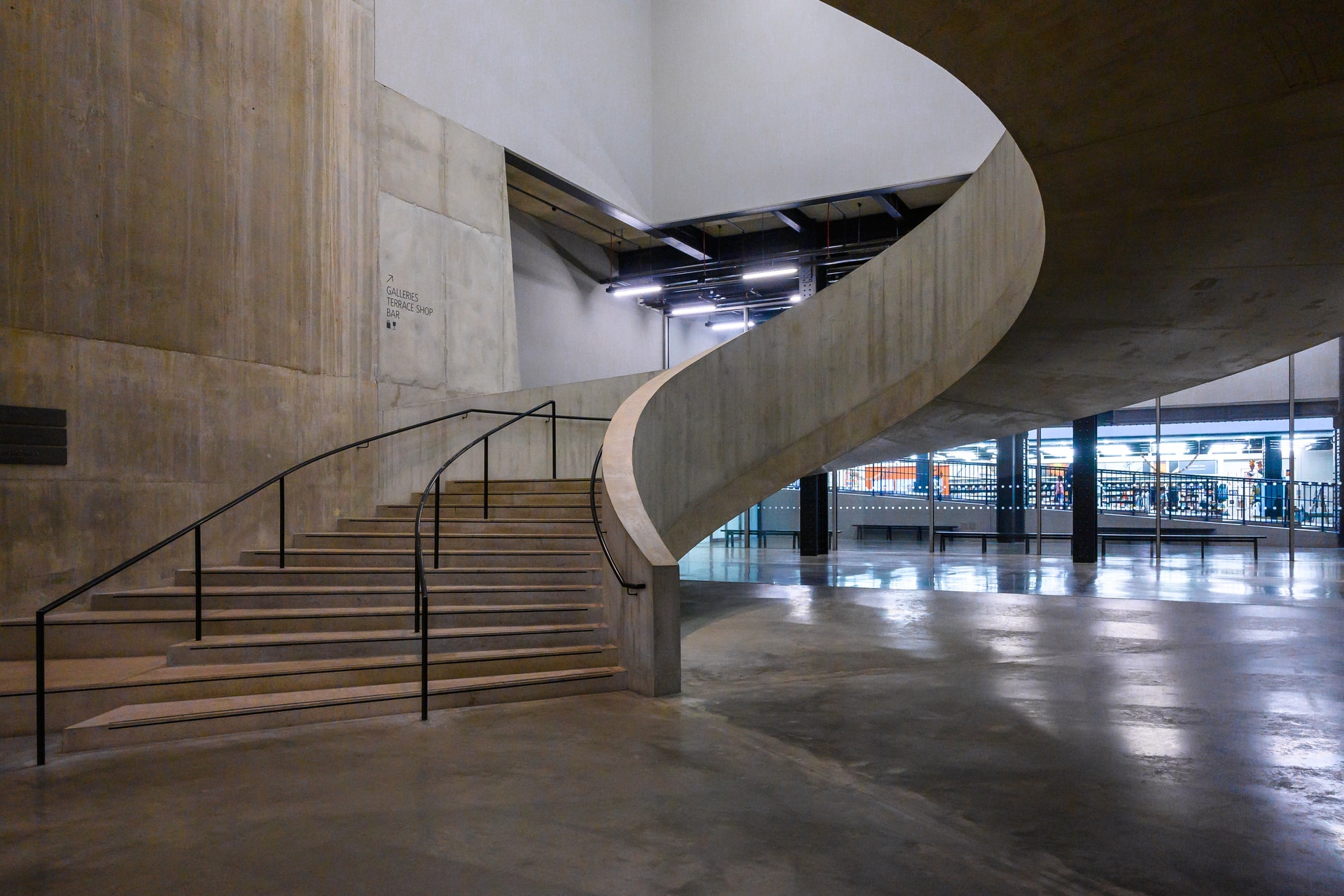 Photo of the stairwell in Tate Britain
