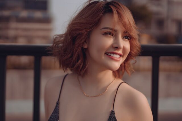 Women Smiling with self confidence