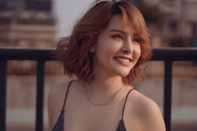 Women Smiling with self confidence