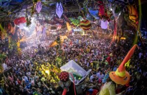 Photo of elrow enchanted forest rave theme