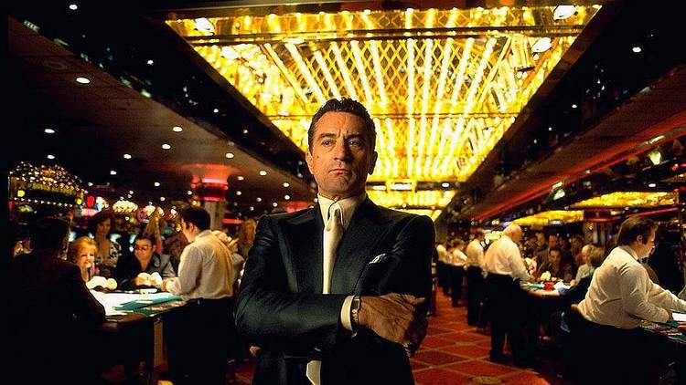 Casino movie screen with Robert De Niro