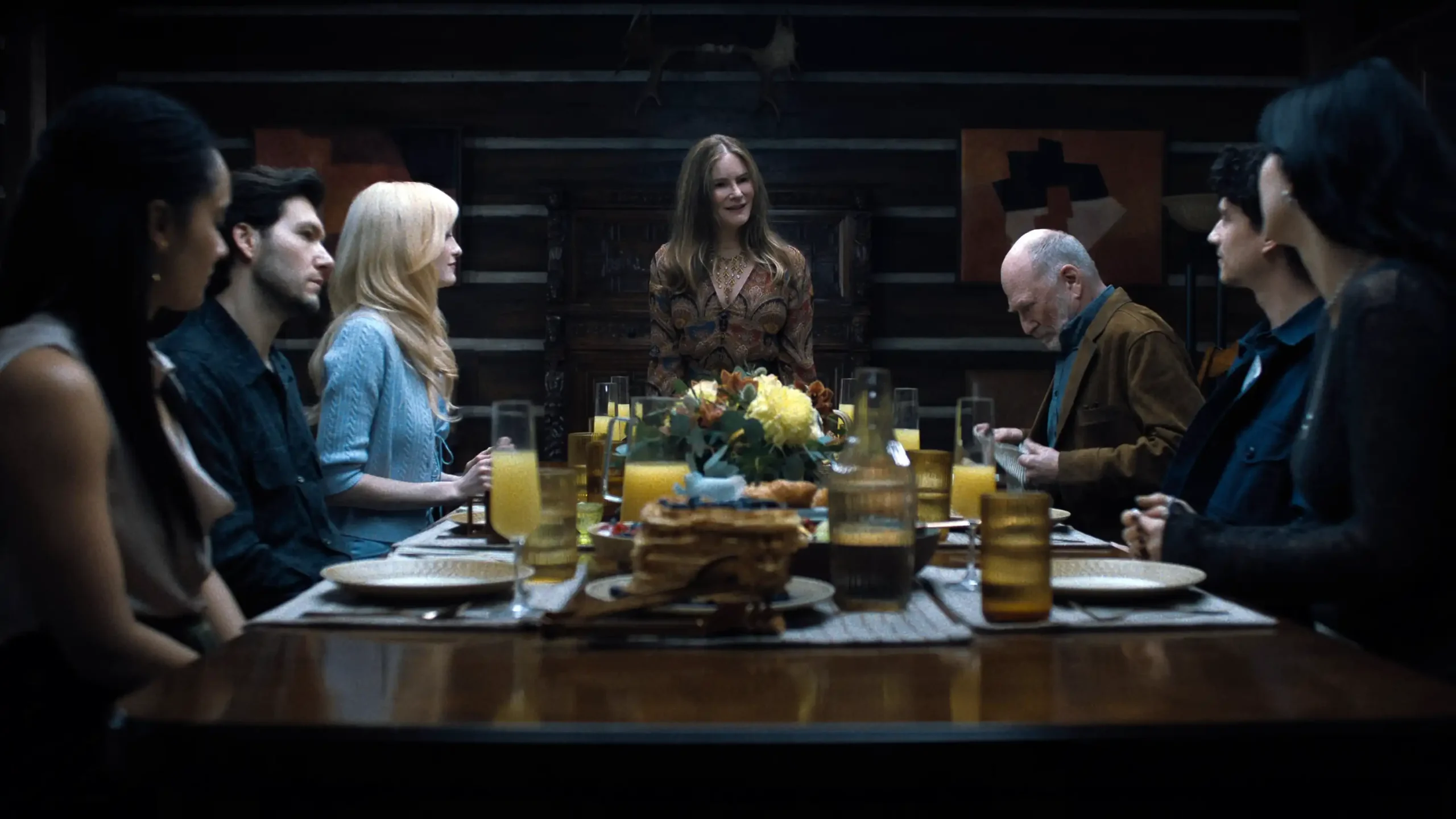 Jeff Wilbusch, Karla Crome, Gus Birney, Jennifer Jason Leigh, Ted Levine, and Sawyer Fraser