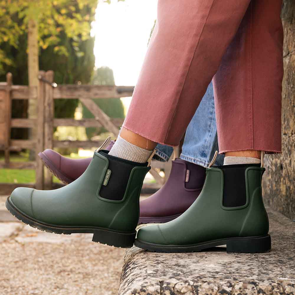 If you think wellies can’t be stylish, the Bobbi Ankle Wellies from Merry People might just change your mind