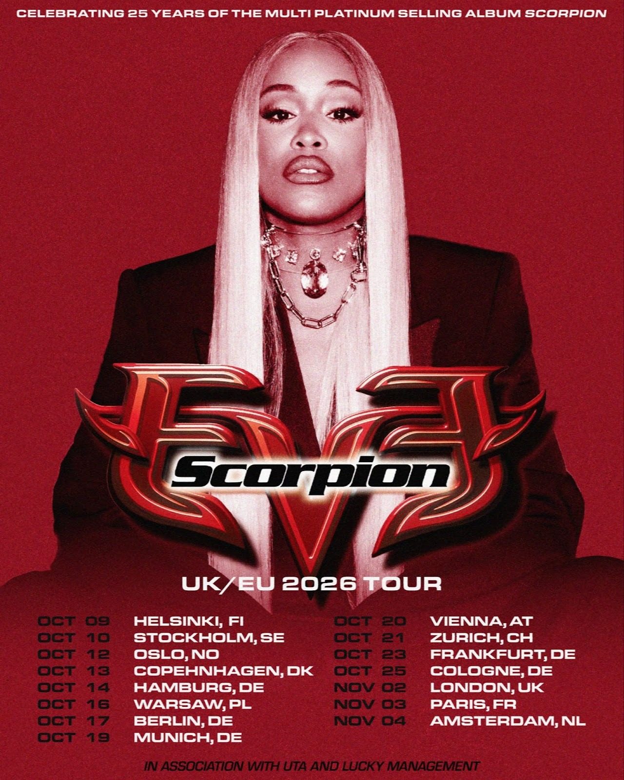 Eve Announces Scorpion 25th Anniversary UK & EU Tour