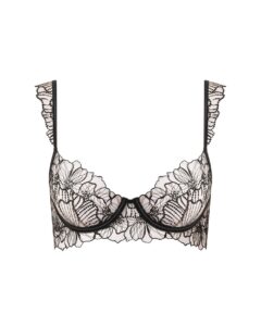 Bluebella Amarosa floral embroidered bra in black