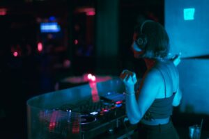 DJ performing at a club night