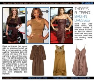 Three’s a trend: Brown Dresses