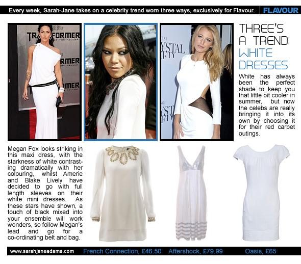 Threes a trend: White Dress