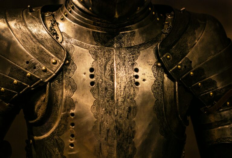 Gold shining armour