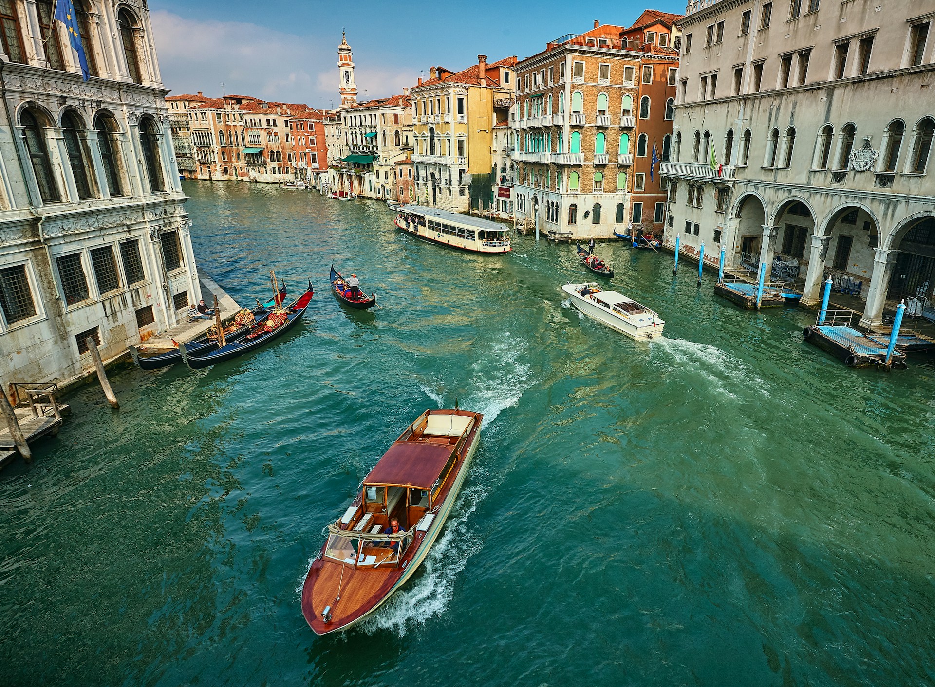Venice river boat taxi
